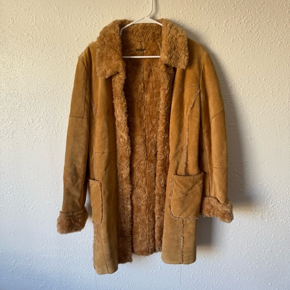 Guess Vintage Y2K Leather Coat Jacket - Picture 1 of 8
